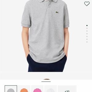 Lacoste Kids Light Gray Polo Shirt